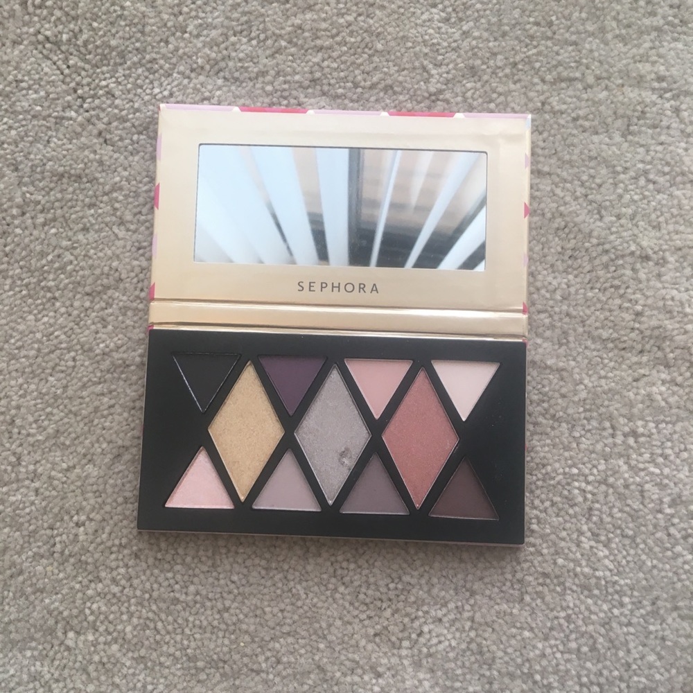 Sephora matte metallic eyeshadow palette